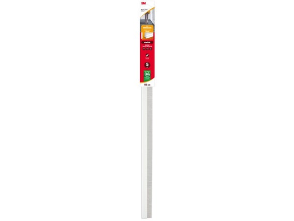 Bas De Porte Adhésif Sol Irregulier Classique 3M, L.93 Cm Blanc