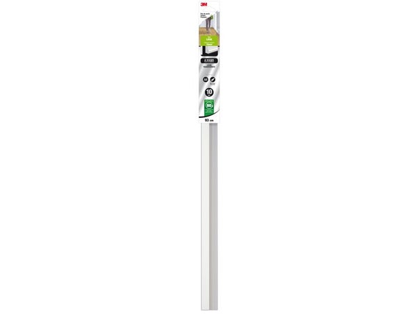 Bas De Porte À Visser Sol Lisse Premium 3M, L.93 Cm Blanc