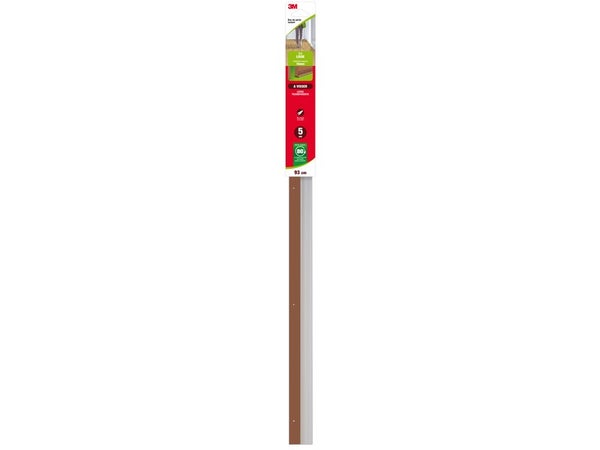 Bas De Porte À Visser Sol Lisse Classique 3M, L.93 Cm Marron