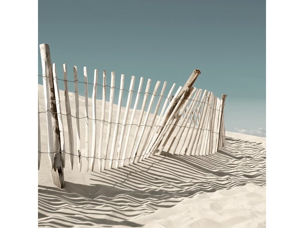 Toile Imprimée Barrière Plage Om Artis L.30 X H.30 Cm