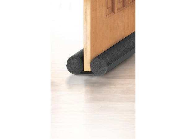 Bas de porte à glisser textile (bourrelet) AXTON, L.100 cm gris
