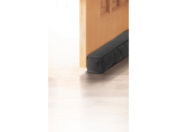 Bas de porte adhésif textile (bourrelet) AXTON, L. 95 cm gris