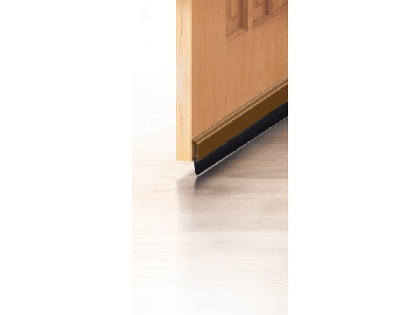 Bas de porte à visser brosse AXTON, L. 100 cm marron