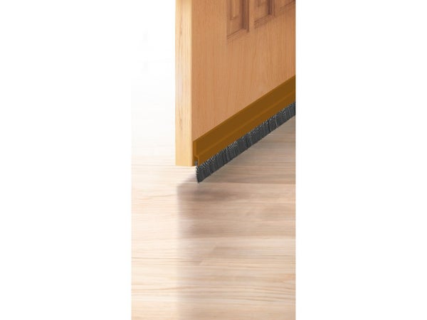 Bas de porte adhésif brosse AXTON, L .100 cm marron