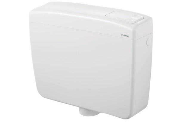 Réservoir semi-bas WC blanc SIAMP Sopra double touche