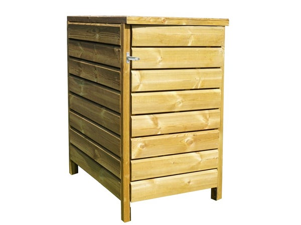 Armoire de jardin bois Wissant naturel , L.93.2 X H.193 X P.60 Cm