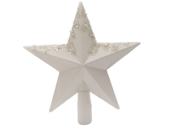 Cimier etoile plastique blanc 2ocm