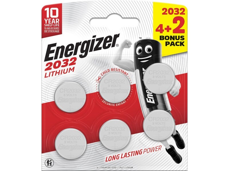 Pile bouton lithium 2430, pack de 2 ENERGIZER : le pack de 2 à
