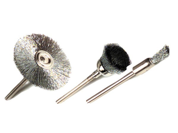Lot De 3 Minies Brosse Perceuse Pour Multimatière Tivoly, Diam.5/10/28 Mm