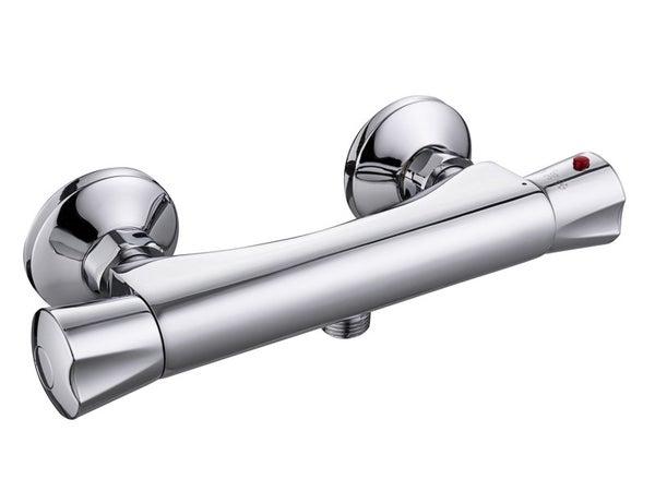 Mitigeur thermostatique douche chrome chromé Nerea