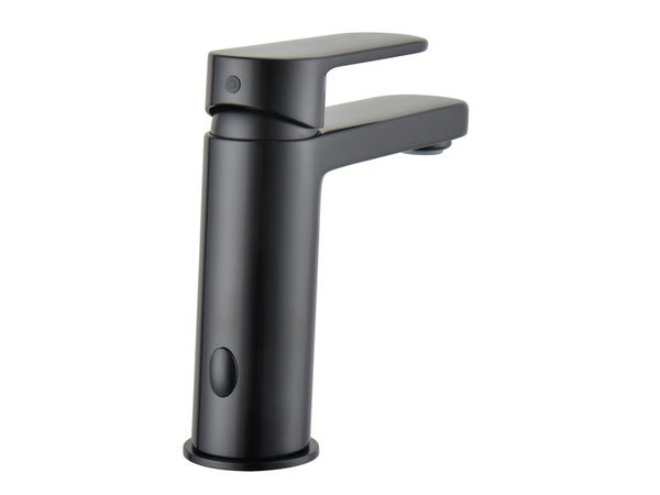 Mitigeur lavabo noir chromé, SENSEA Icone M