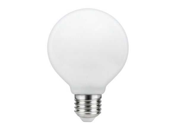 Lot de 3 ampoules led, sphérique, E27, 470lm = 40W, blanc chaud, LEXMAN