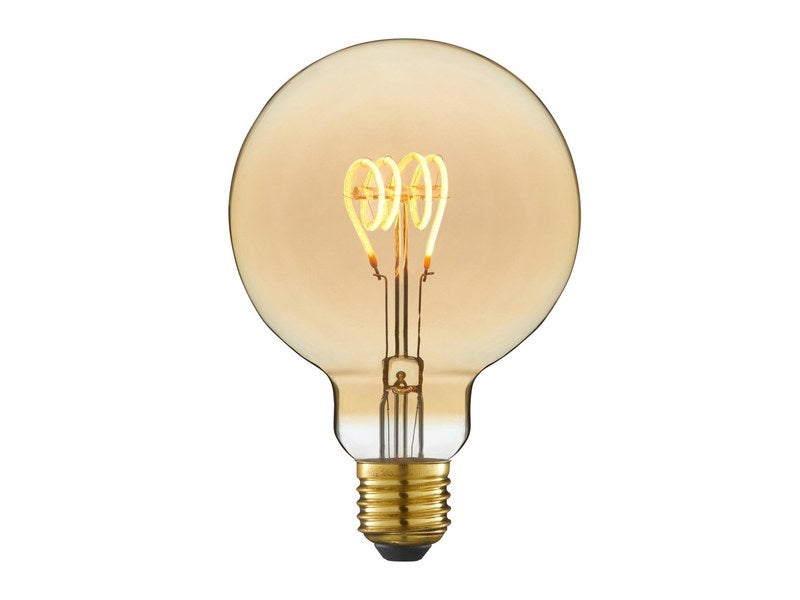 Ampoule LED déco Bouteille verre ambré, culot E27, lumière blanc chaud