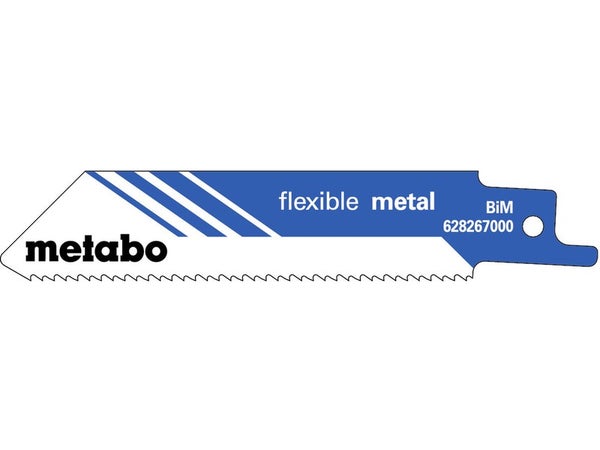 5 lames de scie sabre flexible métal 100 x 0.9 mm