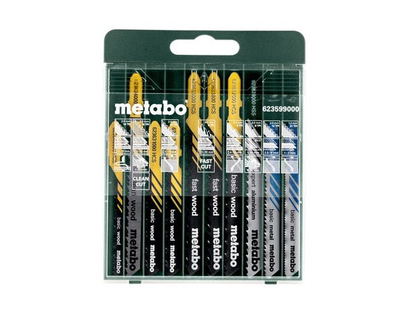 Assortiment de 10 lames de scies sauteuses