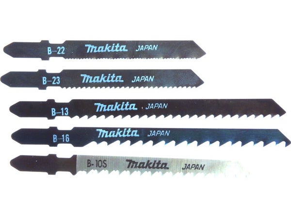 Lot de 5 lames de scie sauteuse B10S+B16+B13+ B23+B22 MAKITA