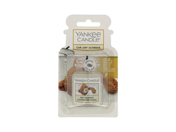 Désodorisant automobile à suspendre, flacon bouchon bois, YANKEE CANDLE couverture douce
