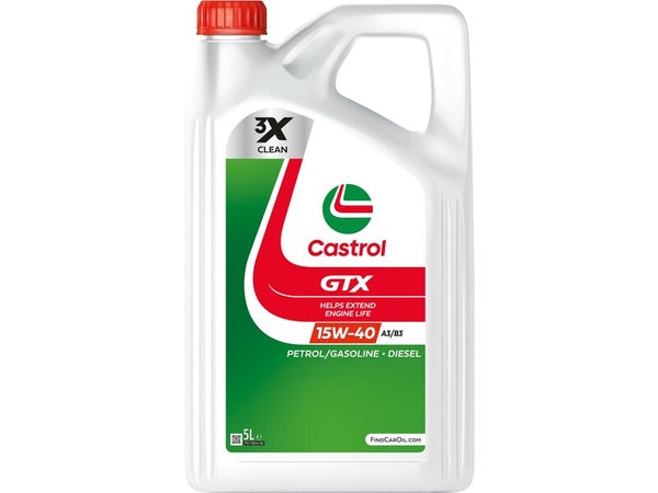 Huile moteur GTX 15W-40 A3/B3 5L CASTROL