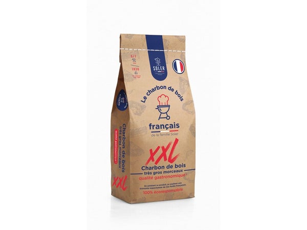 Charbon de bois gastronomique haute qualité pour barbecue , SOLER, 50 litres
