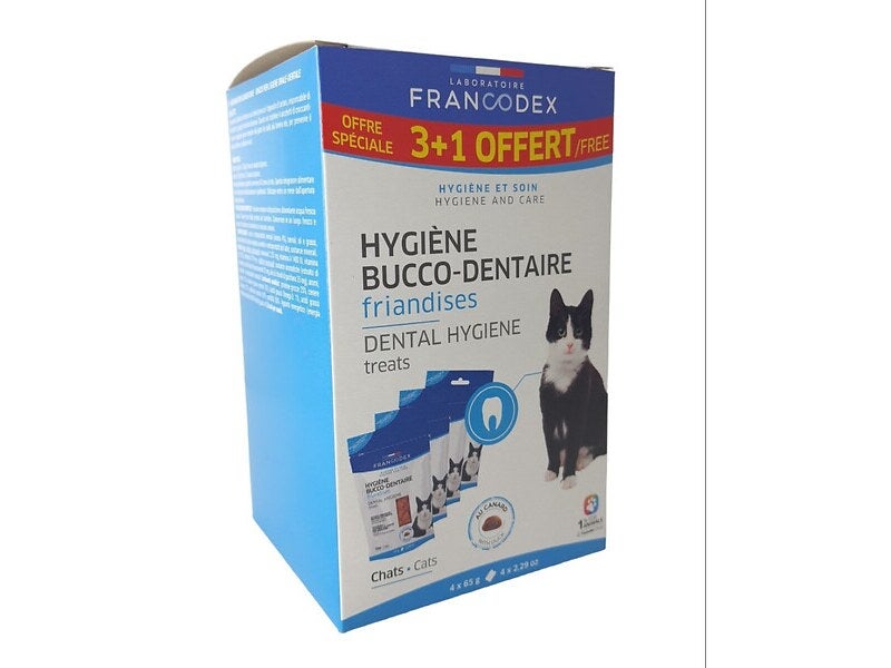 Francodex Friandises - Aliment Complémentaire hygiène Bucco-dentaire pour  chat pour chat