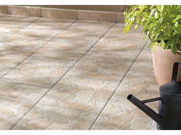 Carrelage sol effet pierre beige Opus l.35 x L.35 cm medio