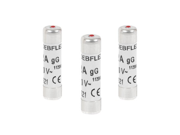 Lot De 3 Fusibles Céramique 20 A, 8.5 X 31.5 Mm