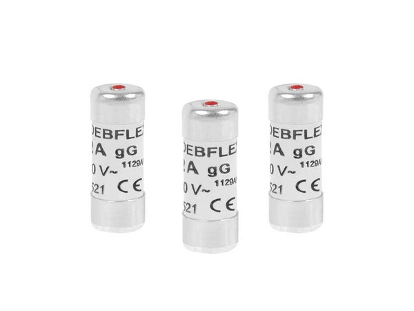 Lot de 3 fusibles céramique 16 A, 10.3 x 25.8 mm