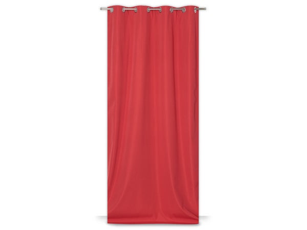Rideau obscurcissant thermique, Stop-froid rouge l.140 x H.250 cm