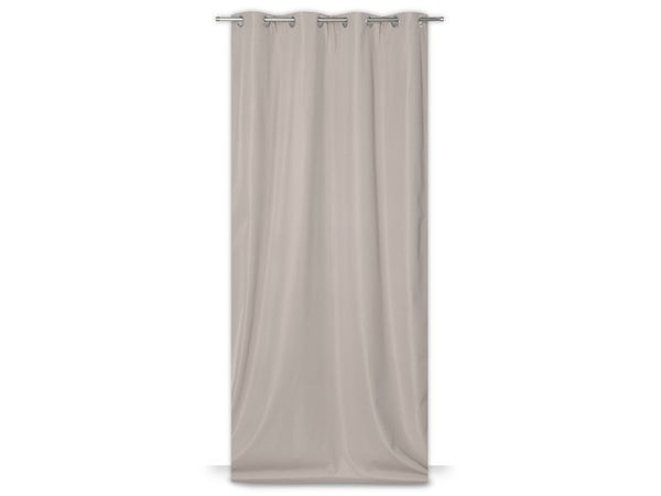 Rideau obscurcissant thermique, Stop-froid taupe l.140 x H.250 cm