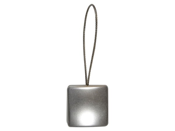 Embrasse Aimantée Carrée, Argent