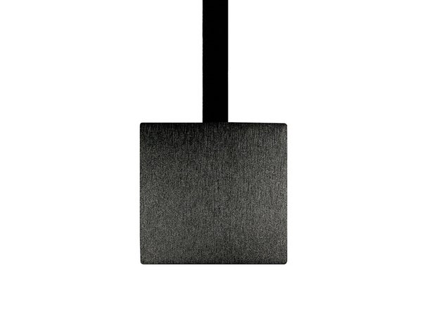 Embrasse Aimantée Carrée, Noir Satin