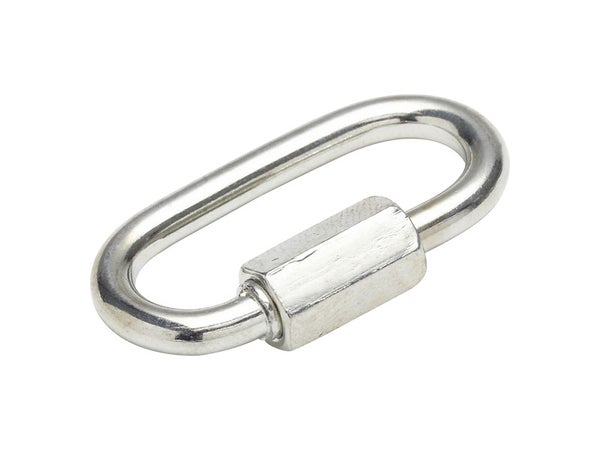 Lot De 2 Maillons Rapides Acier Zingué Standers, L.40 X L.20 X Ep.4 Mm