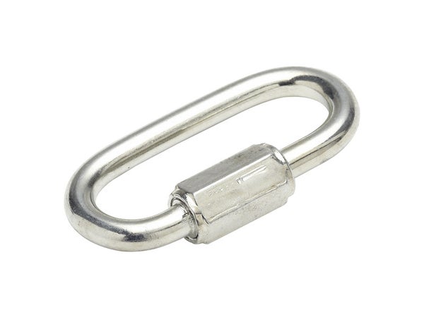 Maillon rapide en acier zingué, STANDERS, L.49 x l.23 x Ep.5 mm