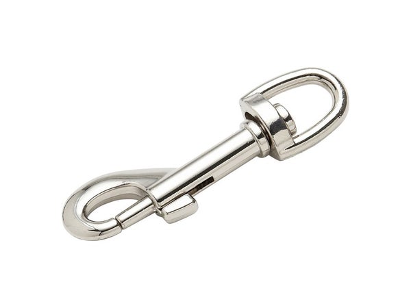 Mousqueton Zamak Nickelé Standers, L.66 X L.15 X Ep.10 Mm