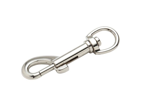 Mousqueton Zamak Nickelé Standers, L.75 X L.20 X Ep.15 Mm