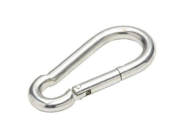 Mousqueton en acier zingué, STANDERS, L.100 x l.10 x Ep.10 mm