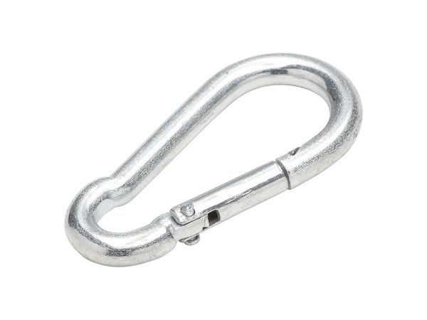 Mousqueton en acier zingué, STANDERS, L.40 x l.14 x Ep.4 mm