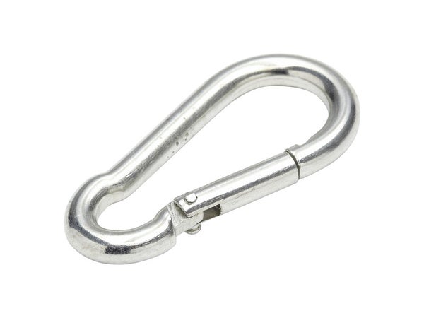 Mousqueton en acier zingué, STANDERS, L.50 x l.17 x Ep.5 mm