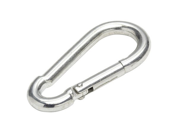 Mousqueton en acier zingué, STANDERS, L.60 x l.20 X Ep.6 Mm