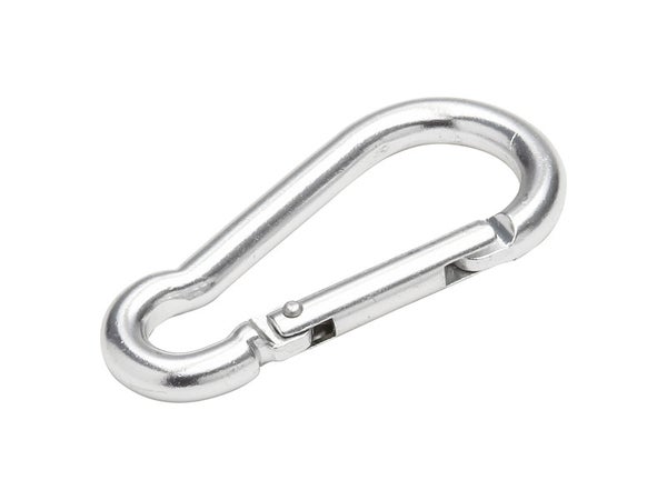 Mousqueton en aluminium anodisé, STANDERS, L.80 x l.8 x Ep.8 mm