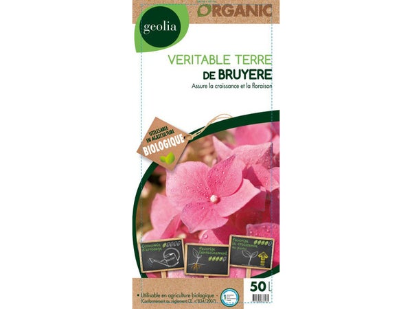 Véritable Terre De Bruyère Plantation Geolia, 50 L