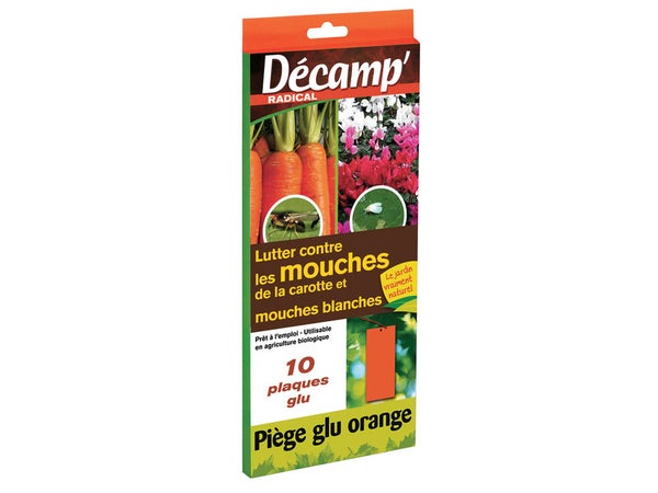 Piege glu mouche carotte/mouche blanche