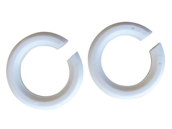 Lot De 2 Bagues Abat-Jour B22 / E14 Tibelec, Plastique, Blanc
