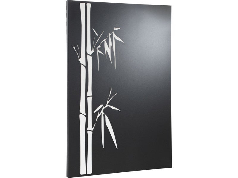 Plaque de protection murale noir sablé EQUATION Bambou, l.80 cm x H.120 cm