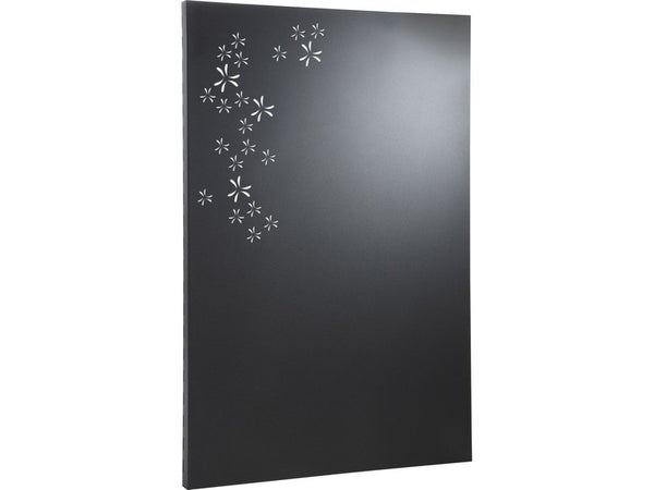 Plaque de protection murale Pétale, EQUATION,  l.80 cm x H.120 cm noir sablé