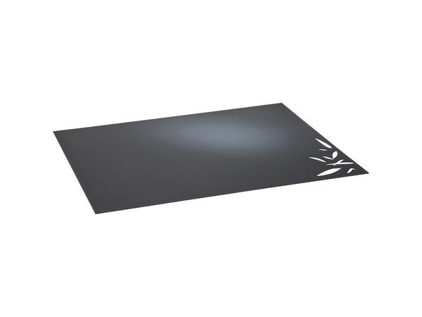 Plaque de protection sol Bambou, EQUATION, l.80 cm x H.100 cm noir sablé