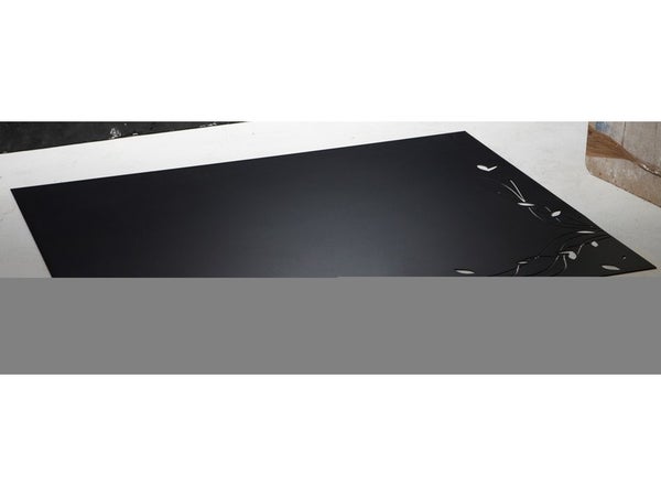 Plaque de protection sol Végétal, EQUATION, l.80 cm x H.100 cm noir sablé