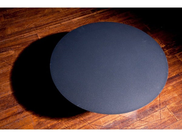 Plaque de protection sol Uni, EQUATION, diam. 80 cm x l.80 cm x H.0.2 cm noir sablé
