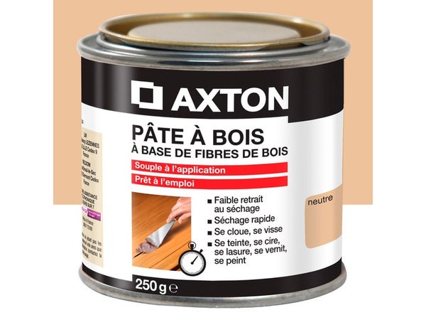 Pâte à bois et multi-matériaux, en poudre teinte blanche, 0,5kg