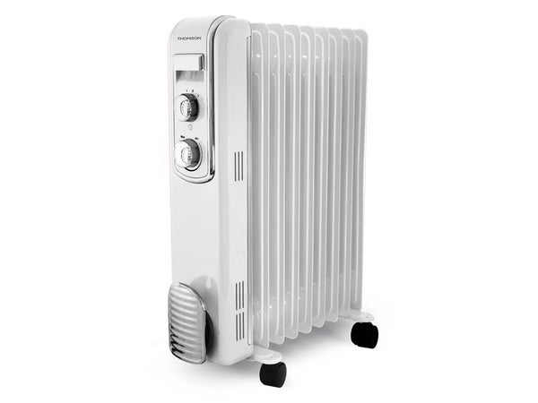 Radiateur bain d'huile électrique Fifty, THOMSON, 2000 W blanc